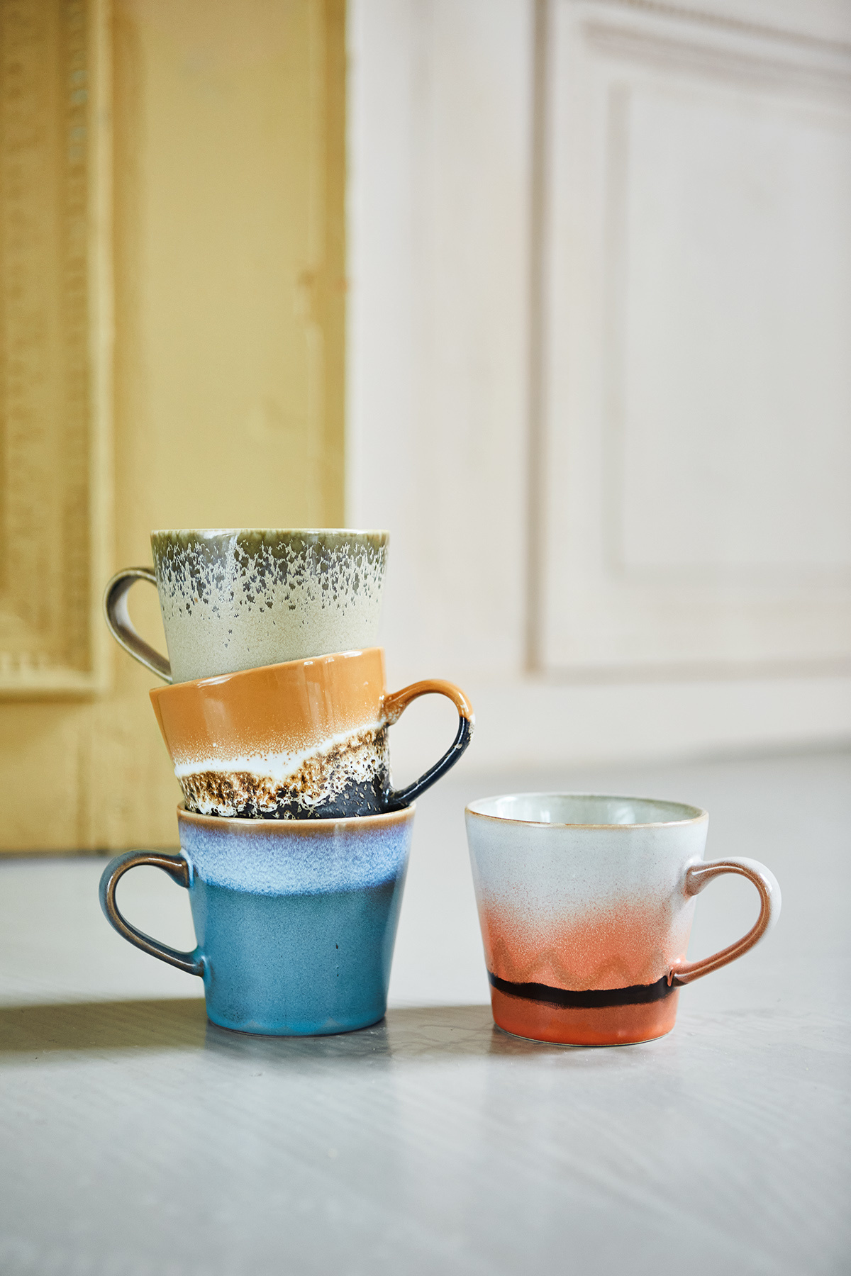 70S CERAMICS: CAPPUCCINO MUG, BARK