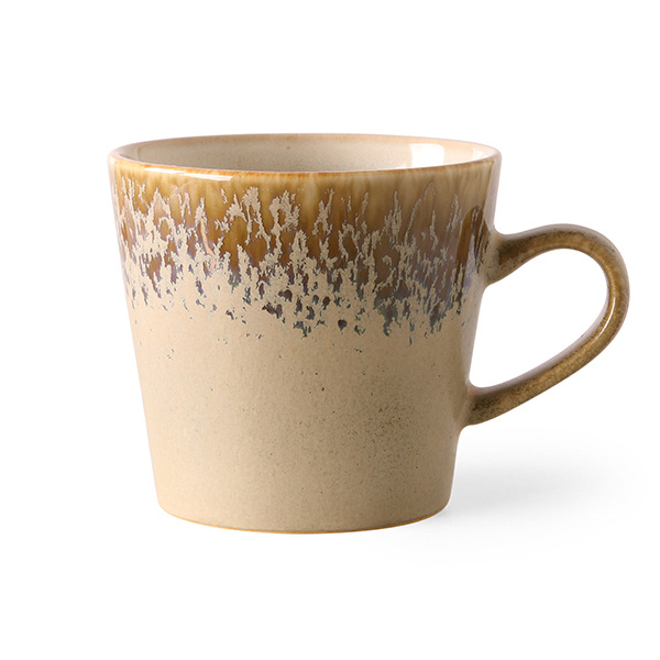 70S CERAMICS: CAPPUCCINO MUG, BARK