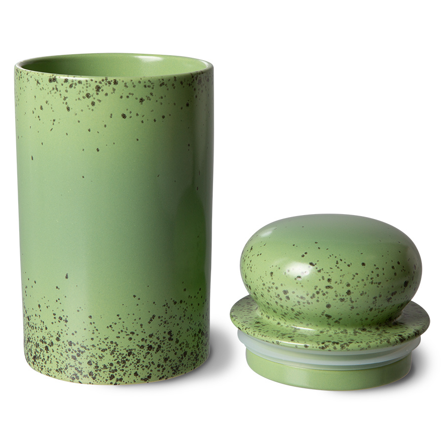 70S CERAMICS: STORAGE JAR, KIWI