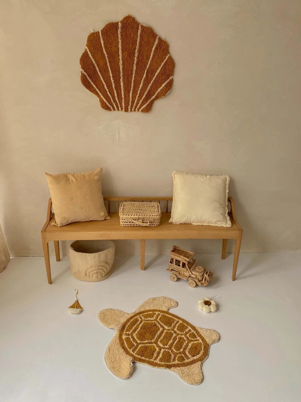 Bath mat / rug shell terra