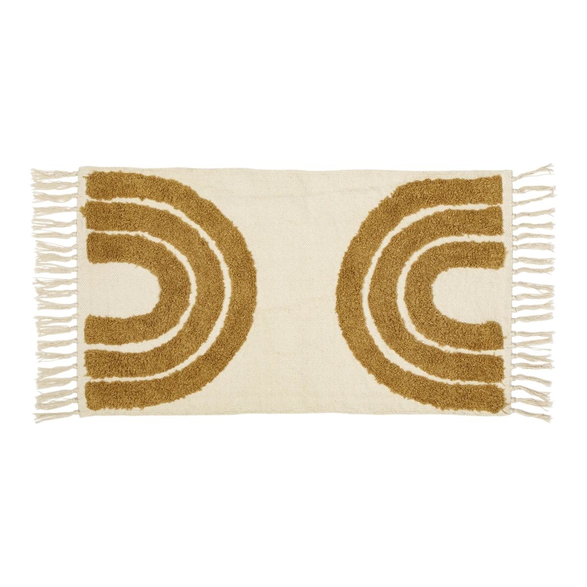 Medium rug rainbow mustard