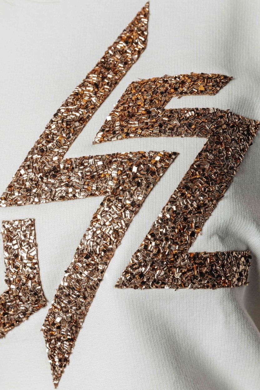Muse Rhinestones sweat off white