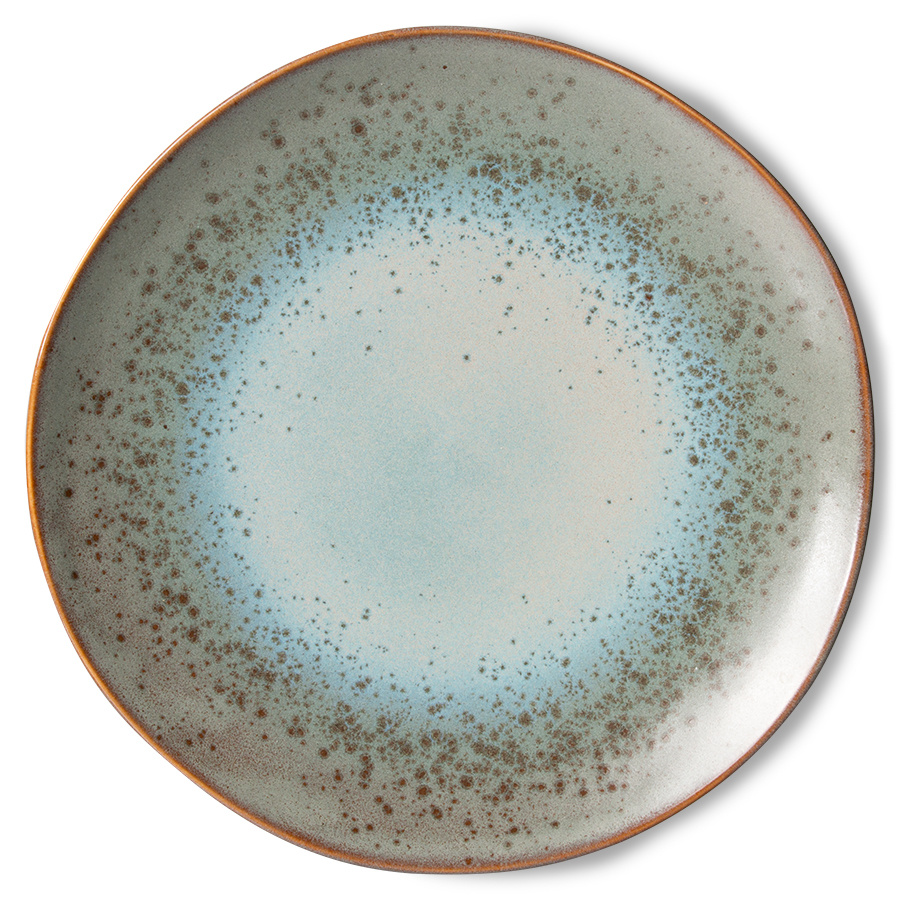 70s ceramics: dinner plates, mineral