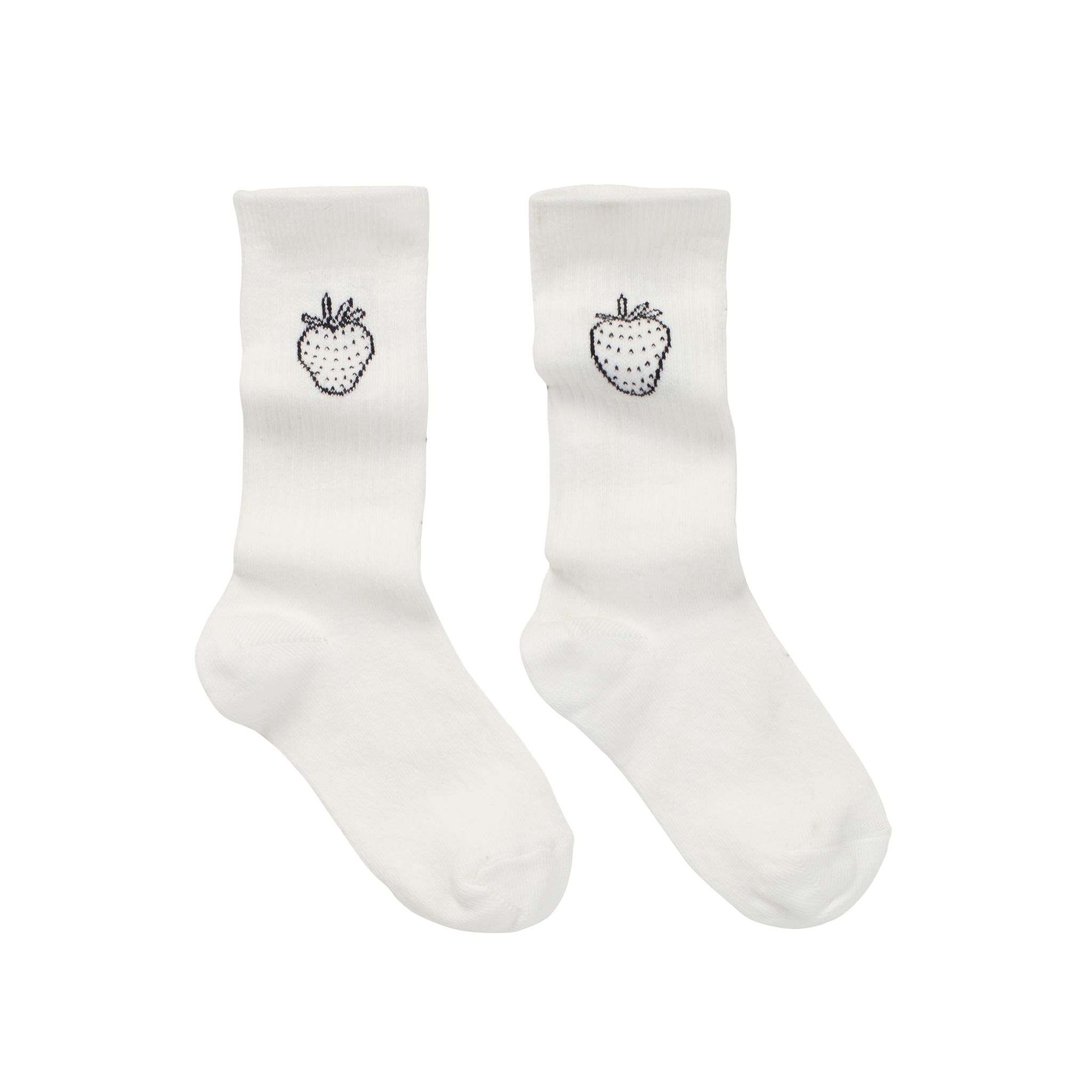 Sport socks strawberry white