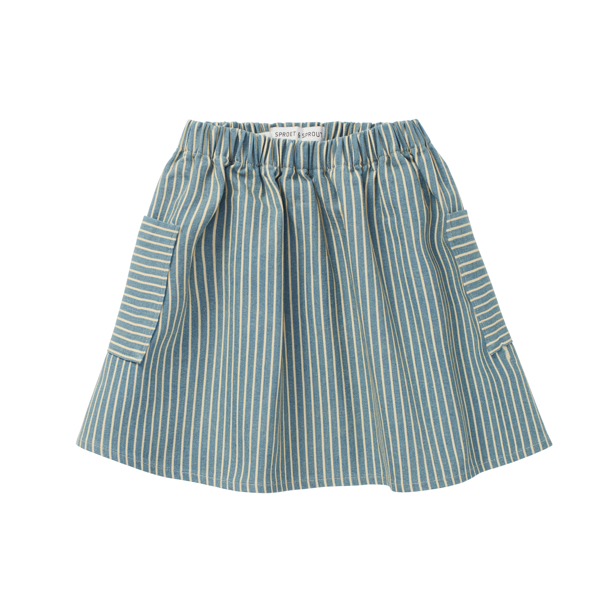 Skirt denim stripe