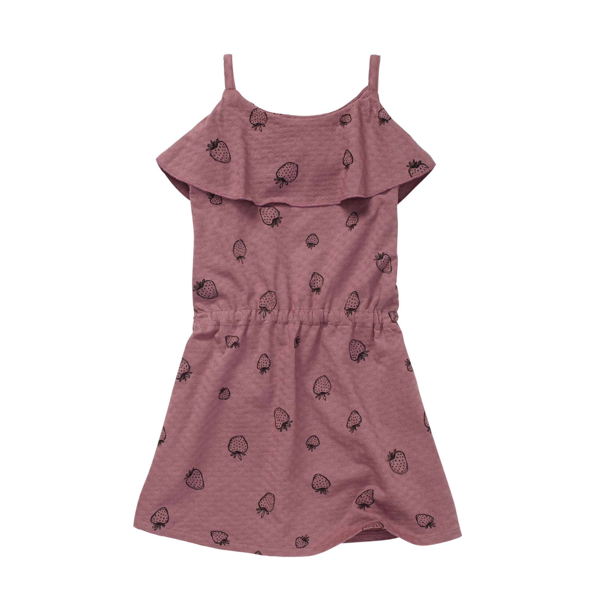Pointelle dress print strawberry