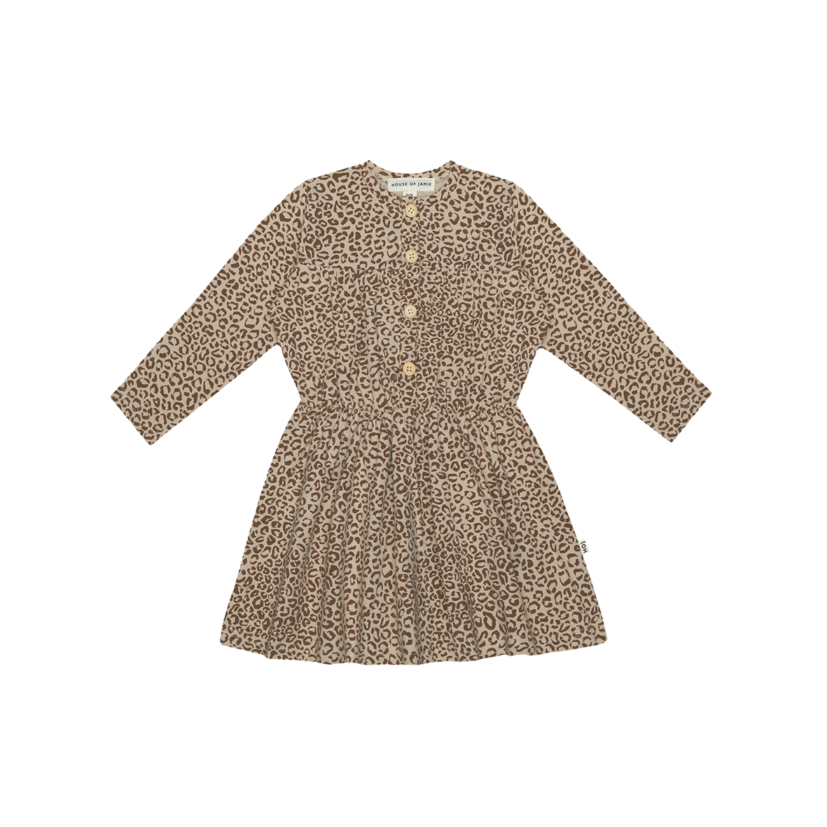Midwaist Dress - Nutmeg Leopard
