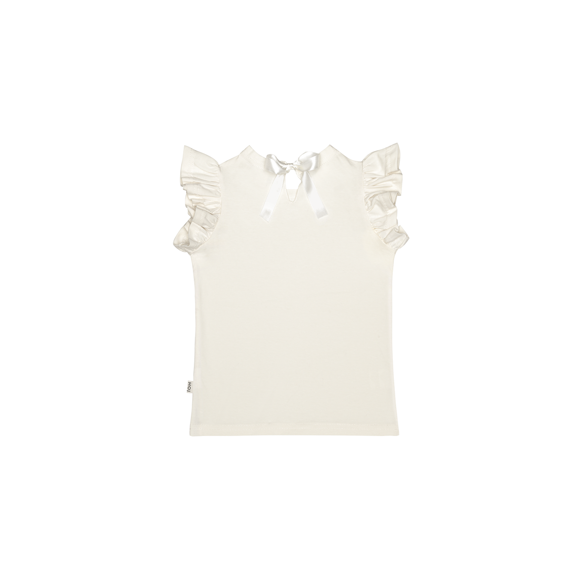 Ruffled Tee - Cream