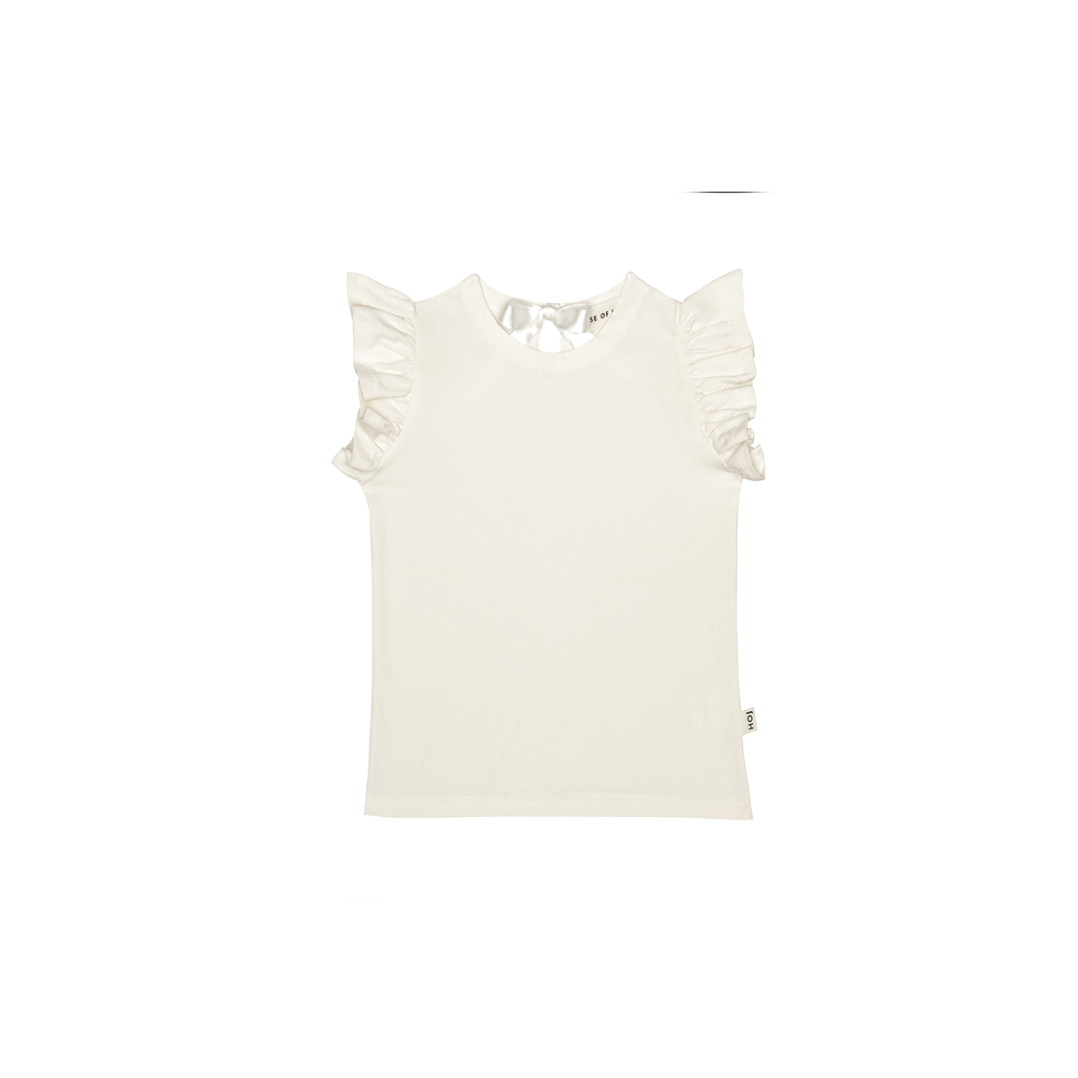Ruffled Tee - Cream