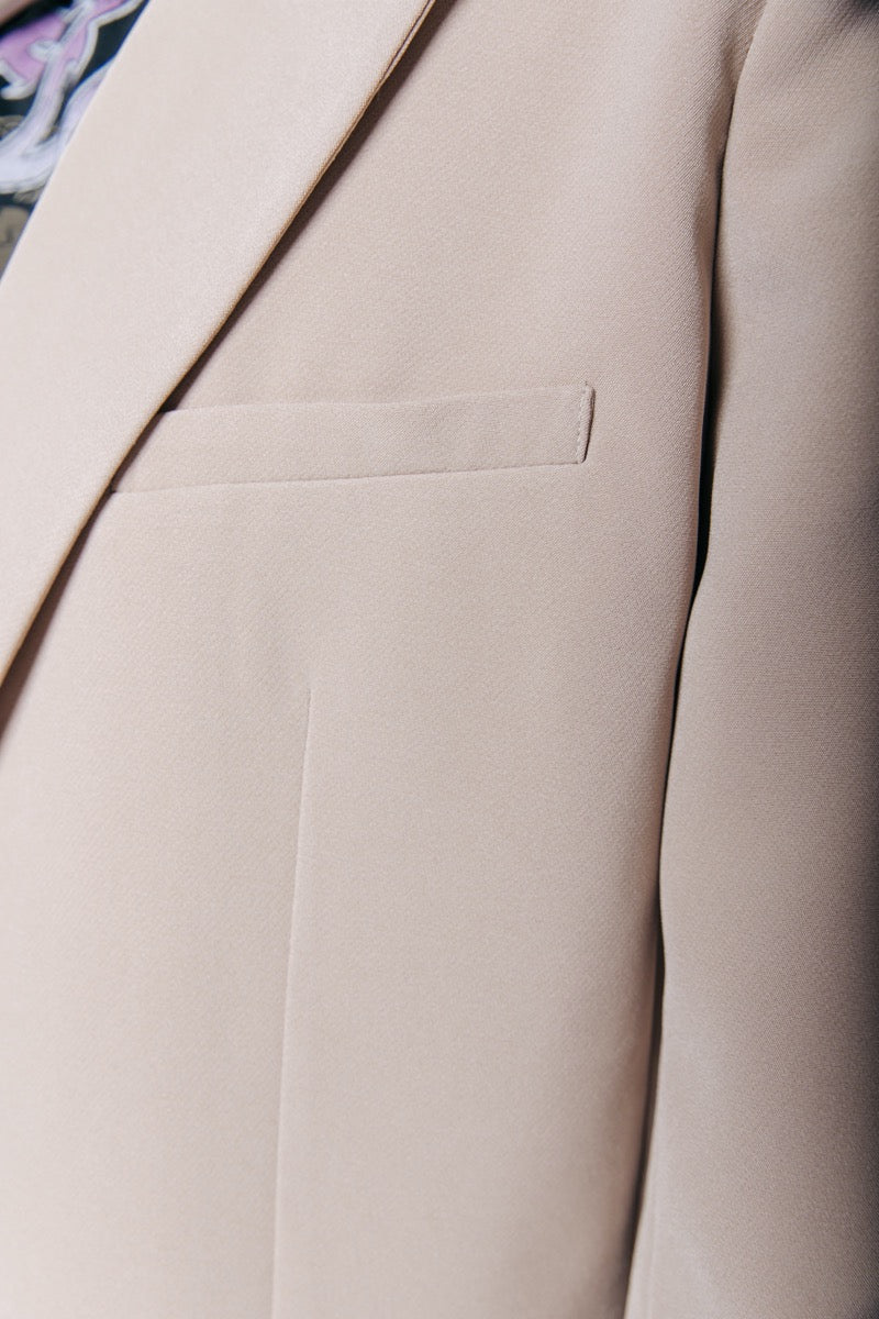 Rikki Double Breasted Boyfriend Blazer Camel