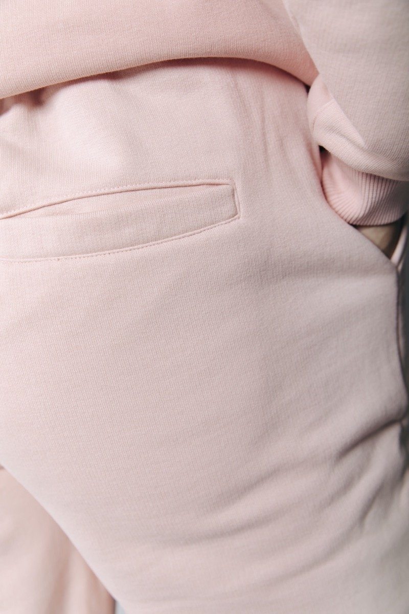 Uni Pintuck Loose Fit Sweat Pants Soft Skin