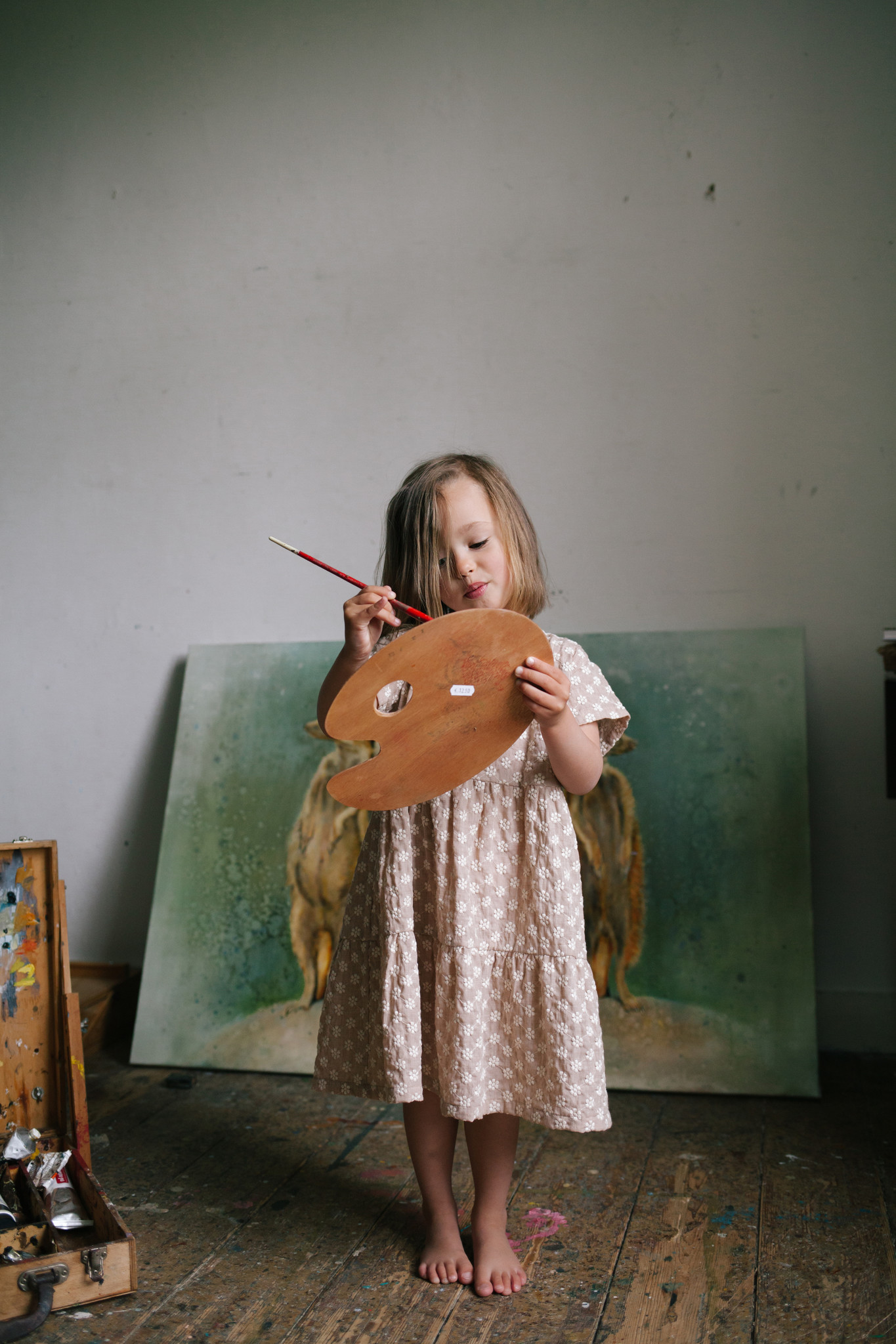 Betty flower dress sand