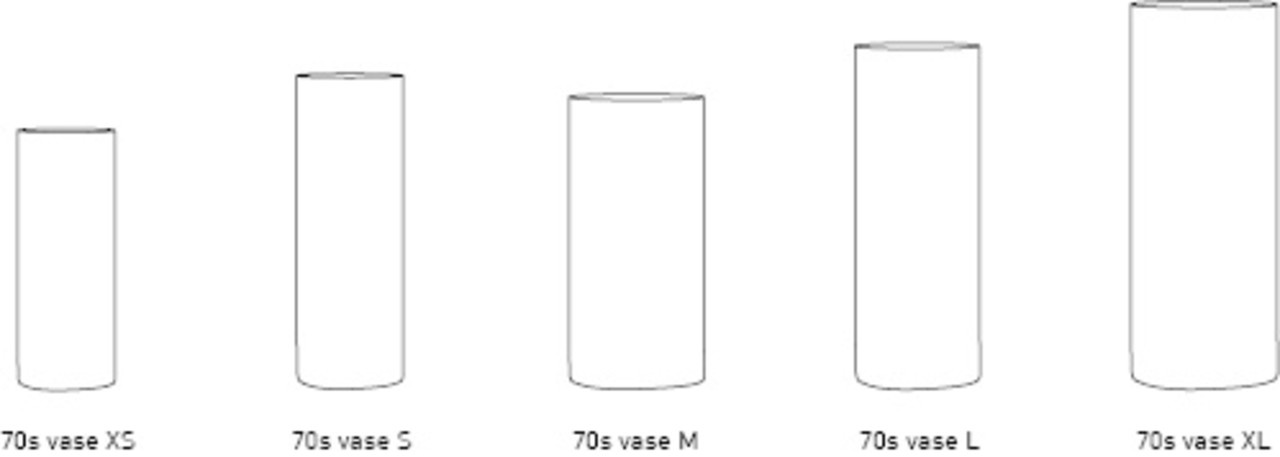 70s ceramics: vase XS, Pink