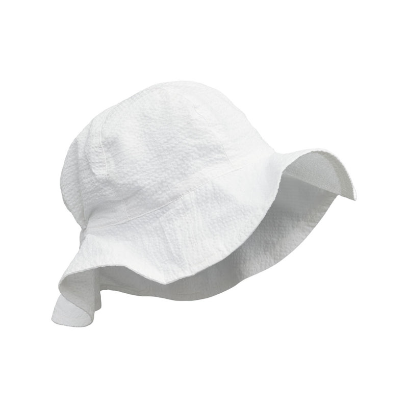 Amelia seersucker sun hat 0999 White