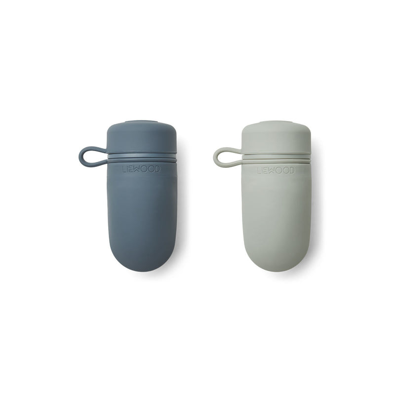 Tanya Smoothie Bottle 2-pack 9805 Whale blue/Dove blue mix