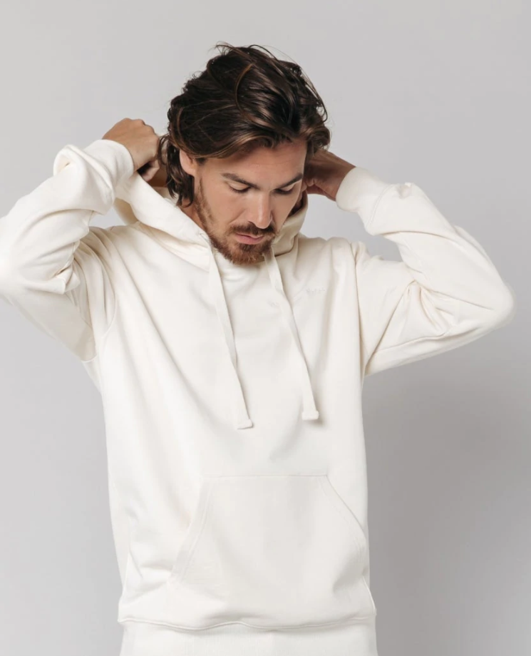 CR est. 2013 Back Print Hoodie Off White