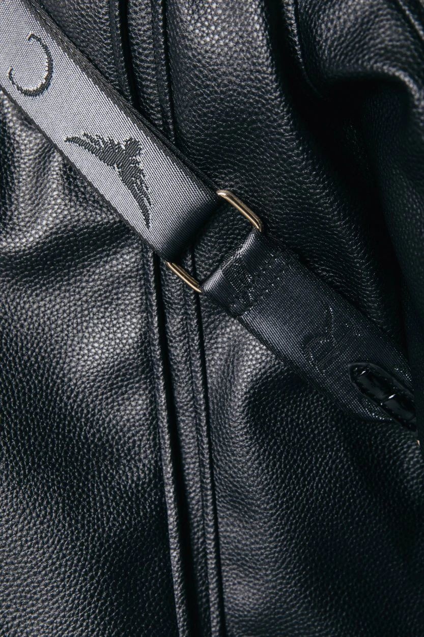 Jeni CR Strap Croco Bag Black