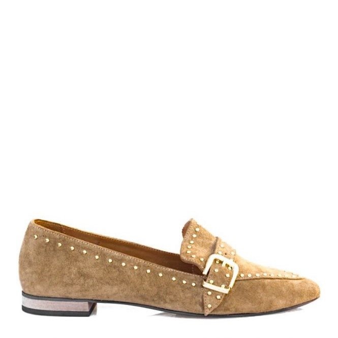 Loafer Sugaro Studs beige