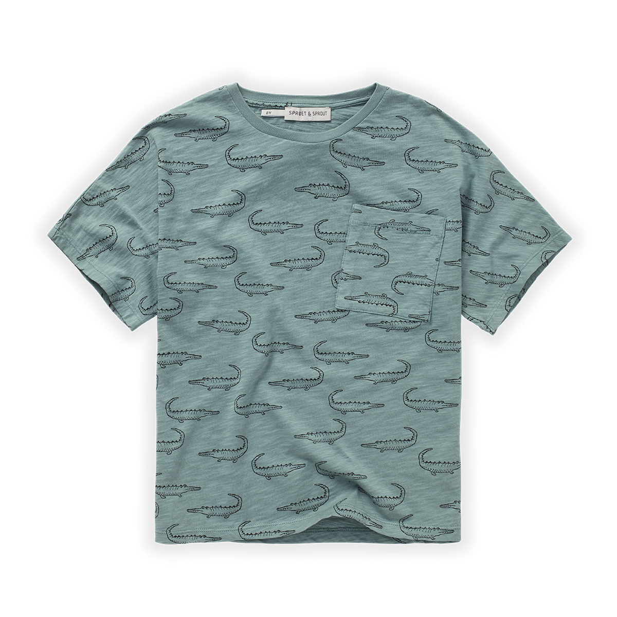 Loose sweatshirt print crocodile