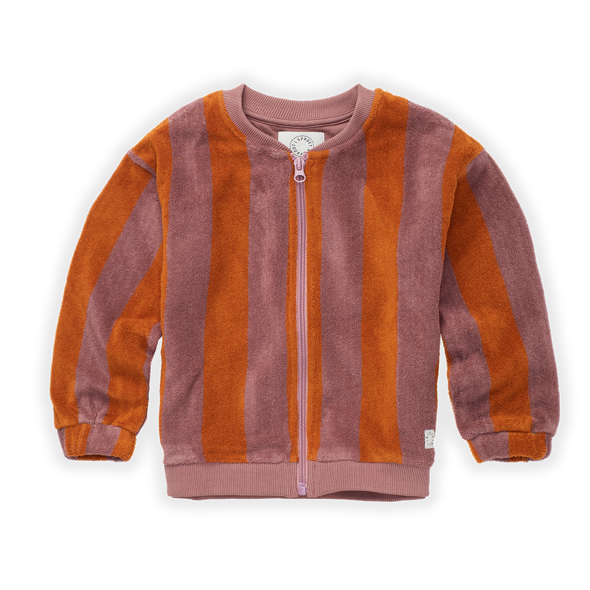 Terry sweat jacket stripe