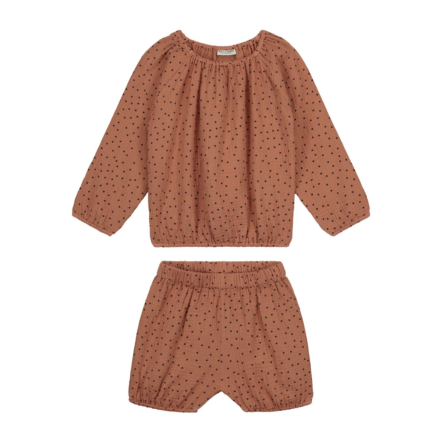 Comfy polka set summer cinnamon