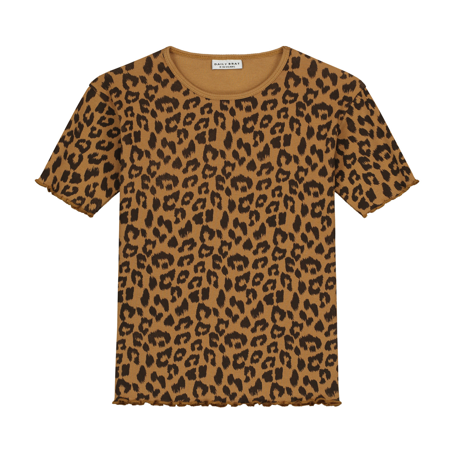 Rosie leopard t-shirt dk sandstone