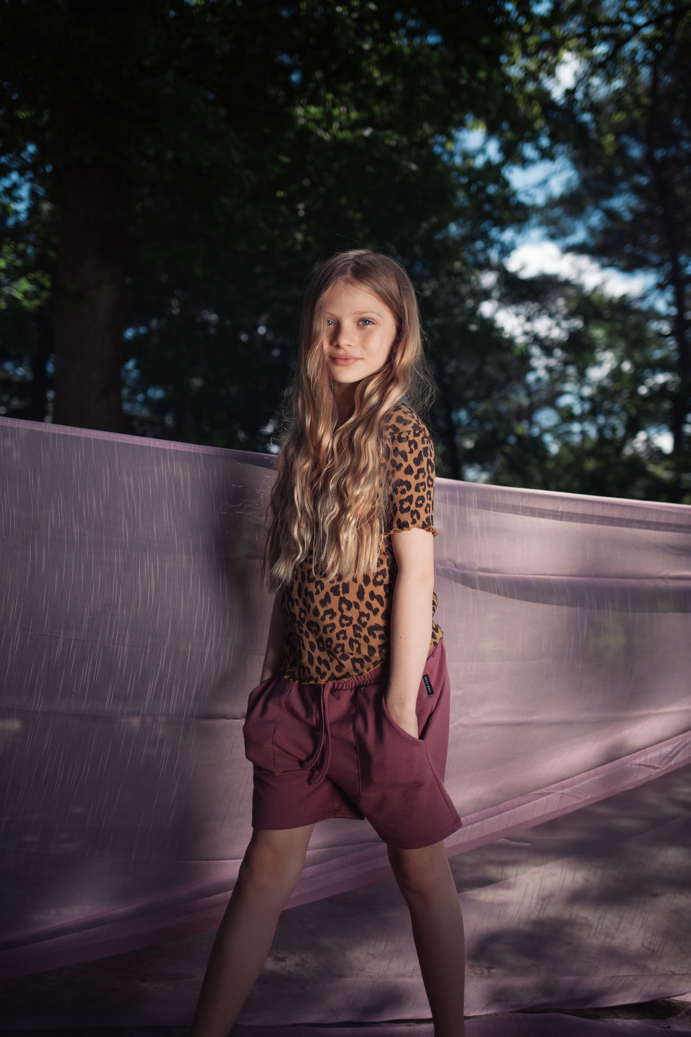 Rosie leopard t-shirt dk sandstone