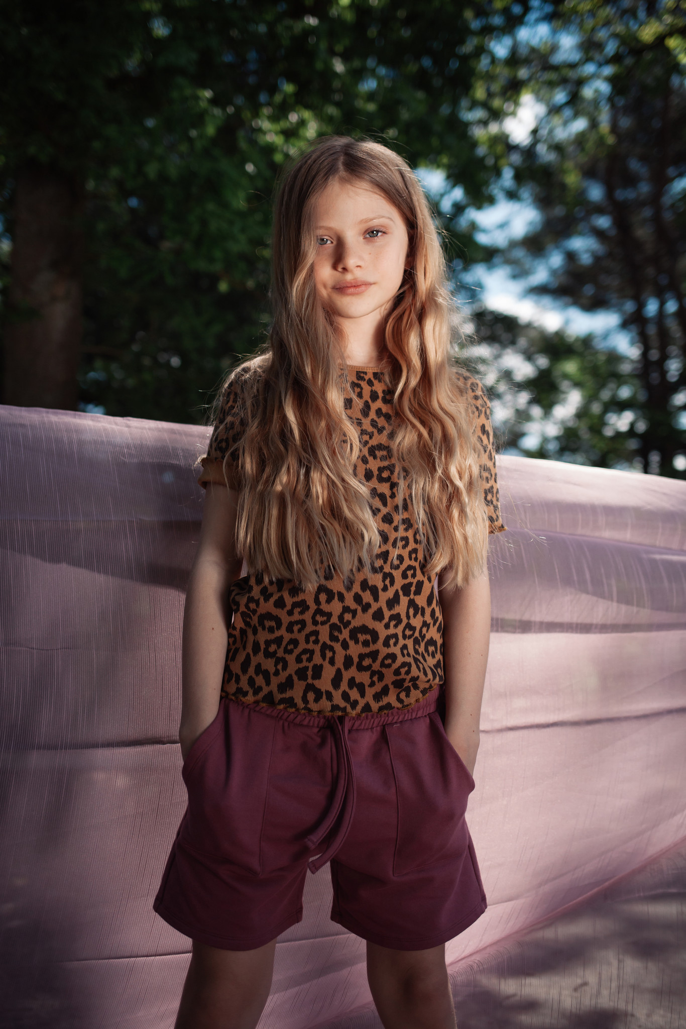 Rosie leopard t-shirt dk sandstone