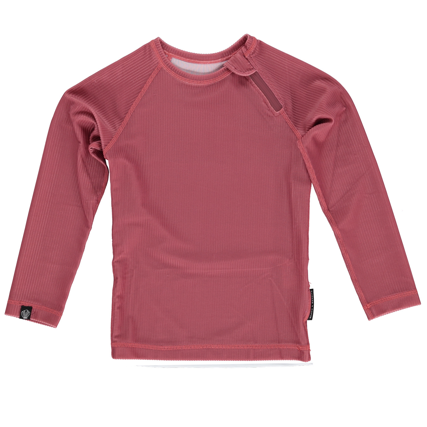 Garnet Ribbed LS Tee Garnet
