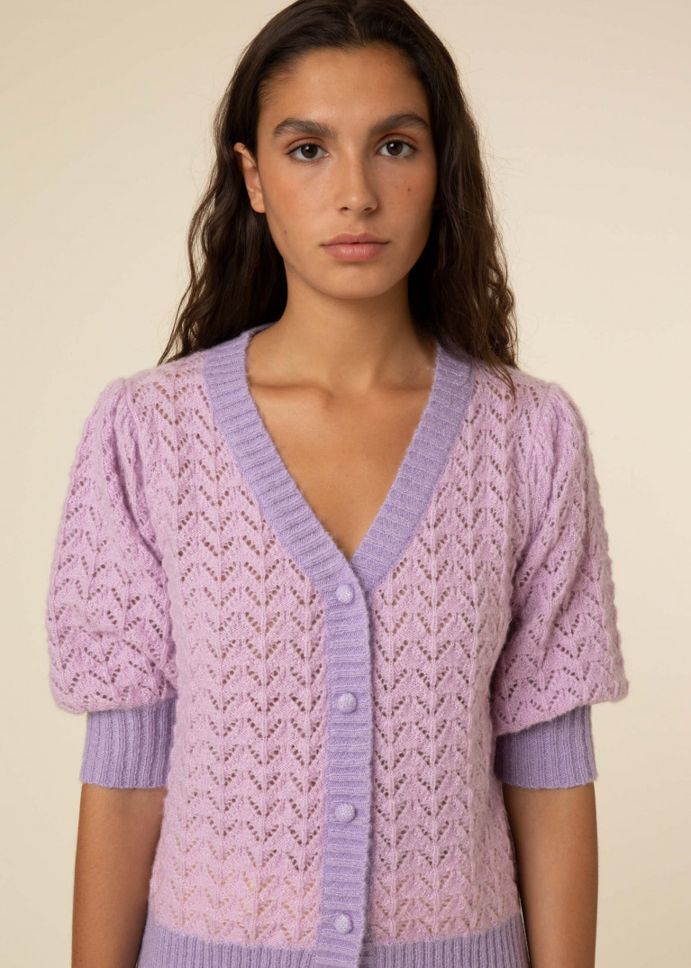 Gilet Lally lilas