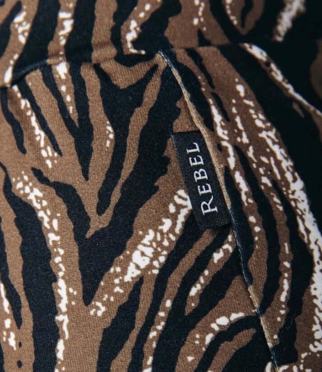 Tiger Peached Flare Pants Brown