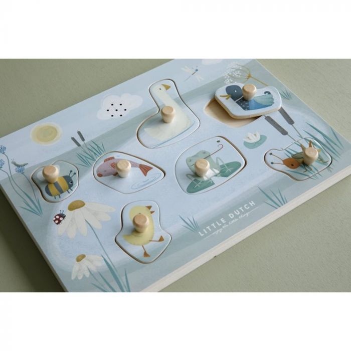 Houten geluidenpuzzel little goose