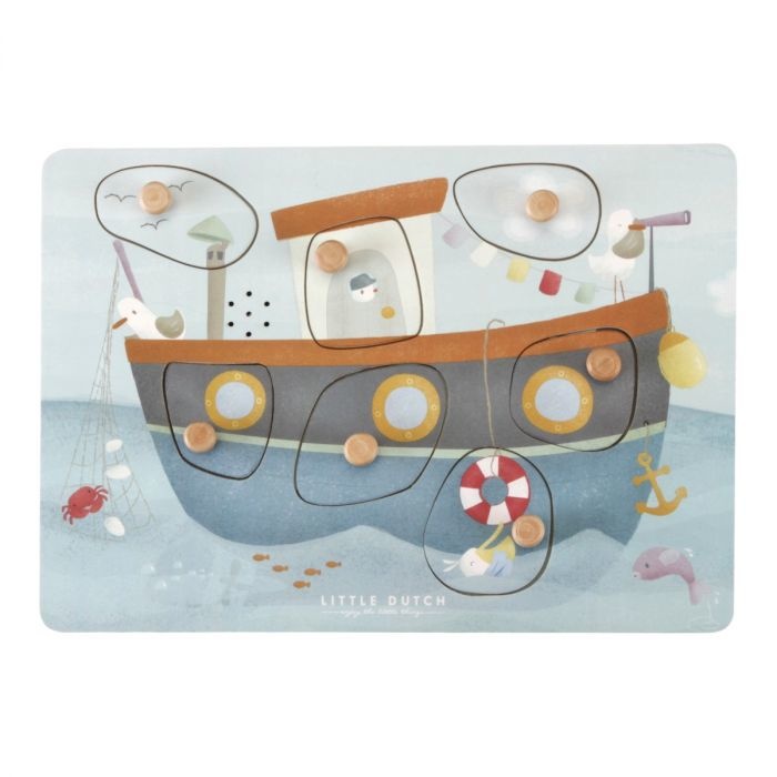 Houten geluidenpuzzel sailors bay