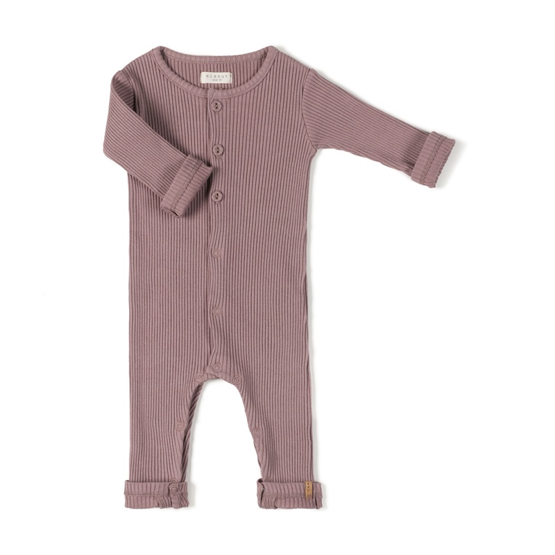 Rib Onesie Mauve
