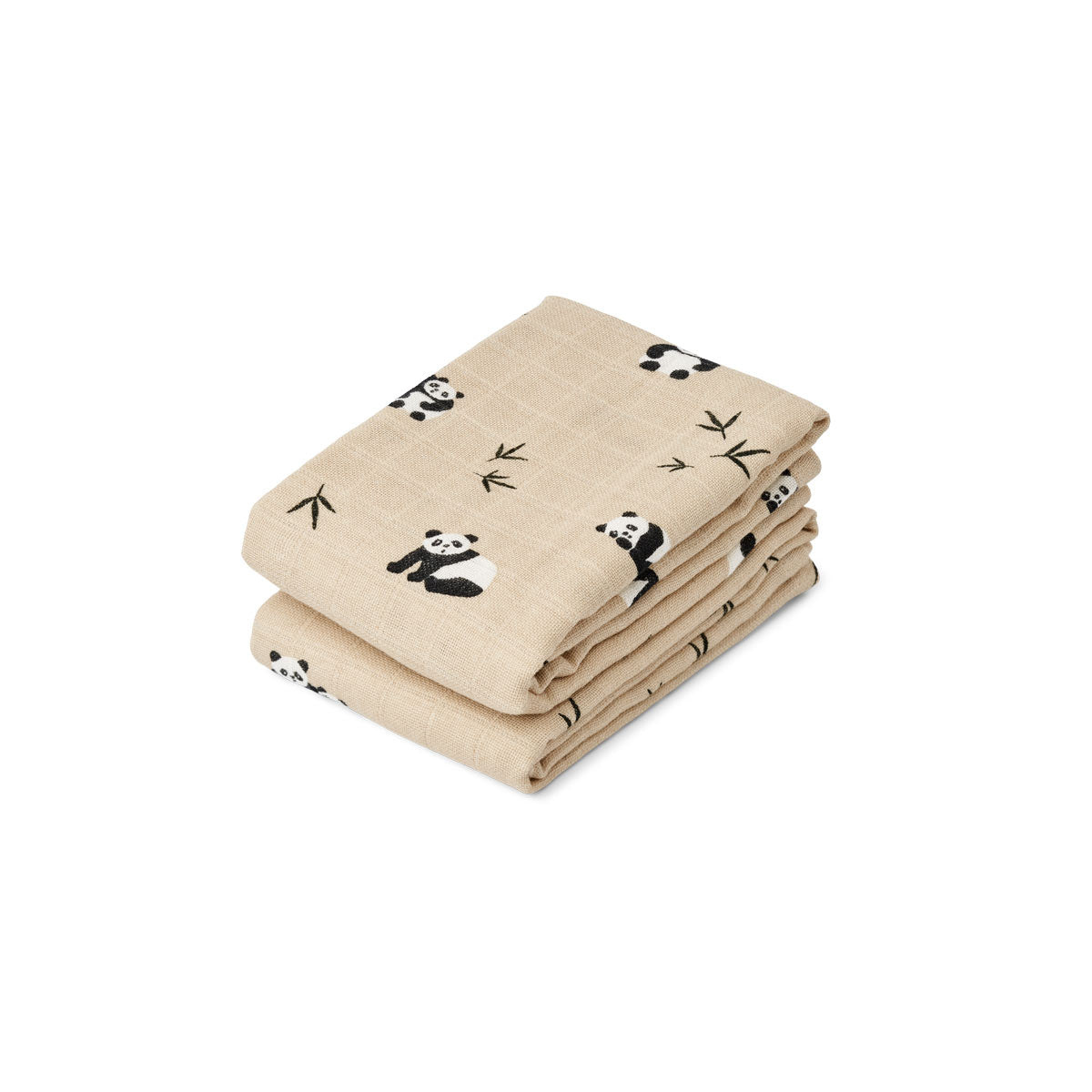 Lewis muslin cloth 2-pack 1191 Panda play / sea shell mix