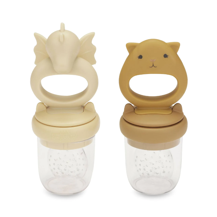 2 PACK FRUIT FEEDING PACIFIER DRAGON LIMONADE/HONEY MUSTARD