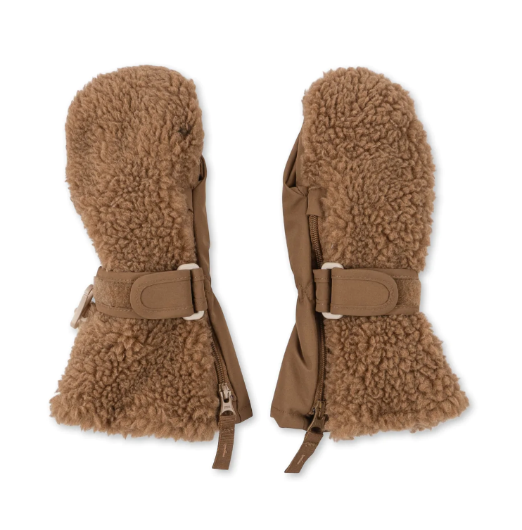 TEDDY MITTENS TOBBACO BROWN