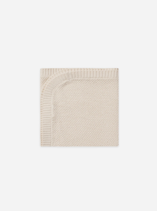Knit Baby Blanket | Natural