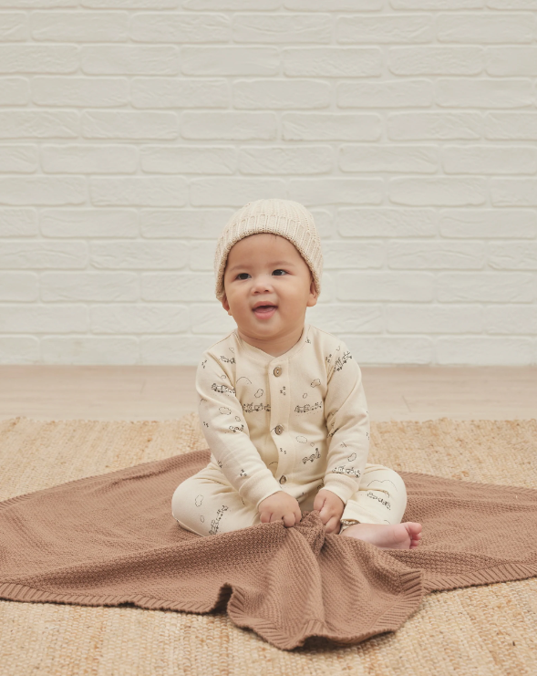Knit Baby Blanket | Cocoa