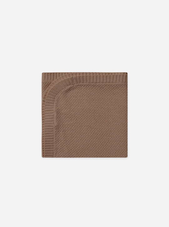 Knit Baby Blanket | Cocoa