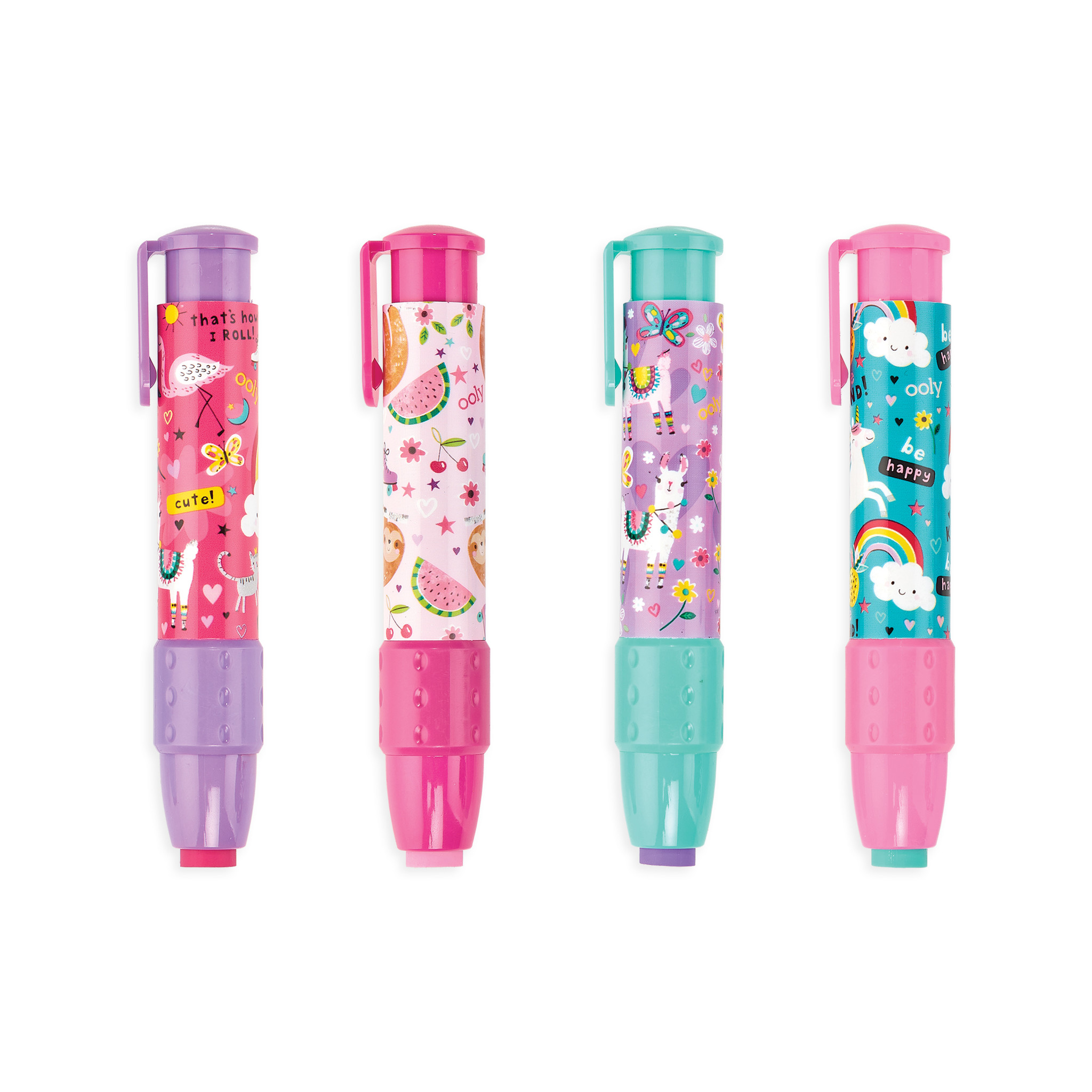 Ooly Click It Erasers Tub of 24 Sugar J