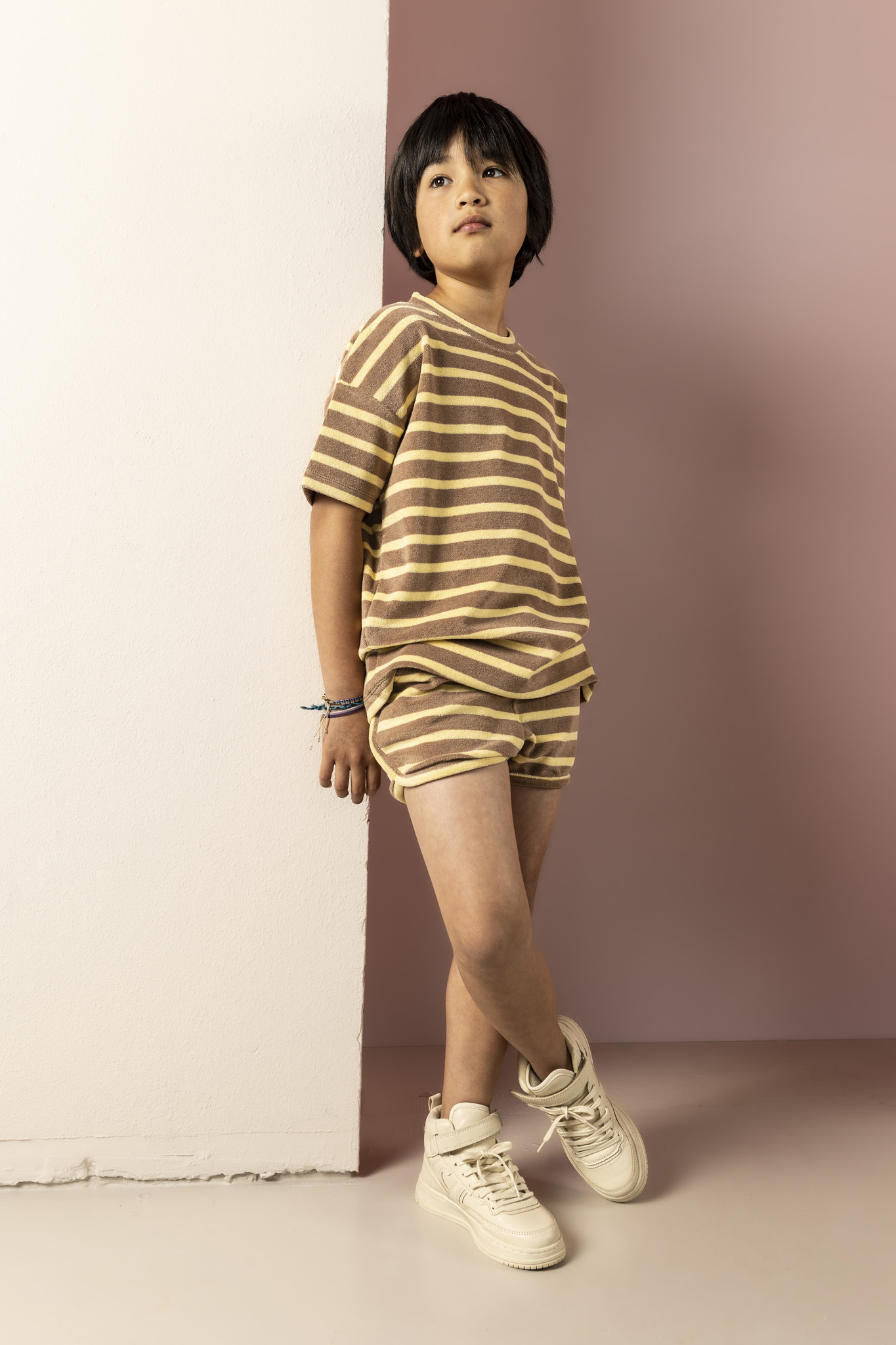 T-Shirt Toweling Mushroom Stripes