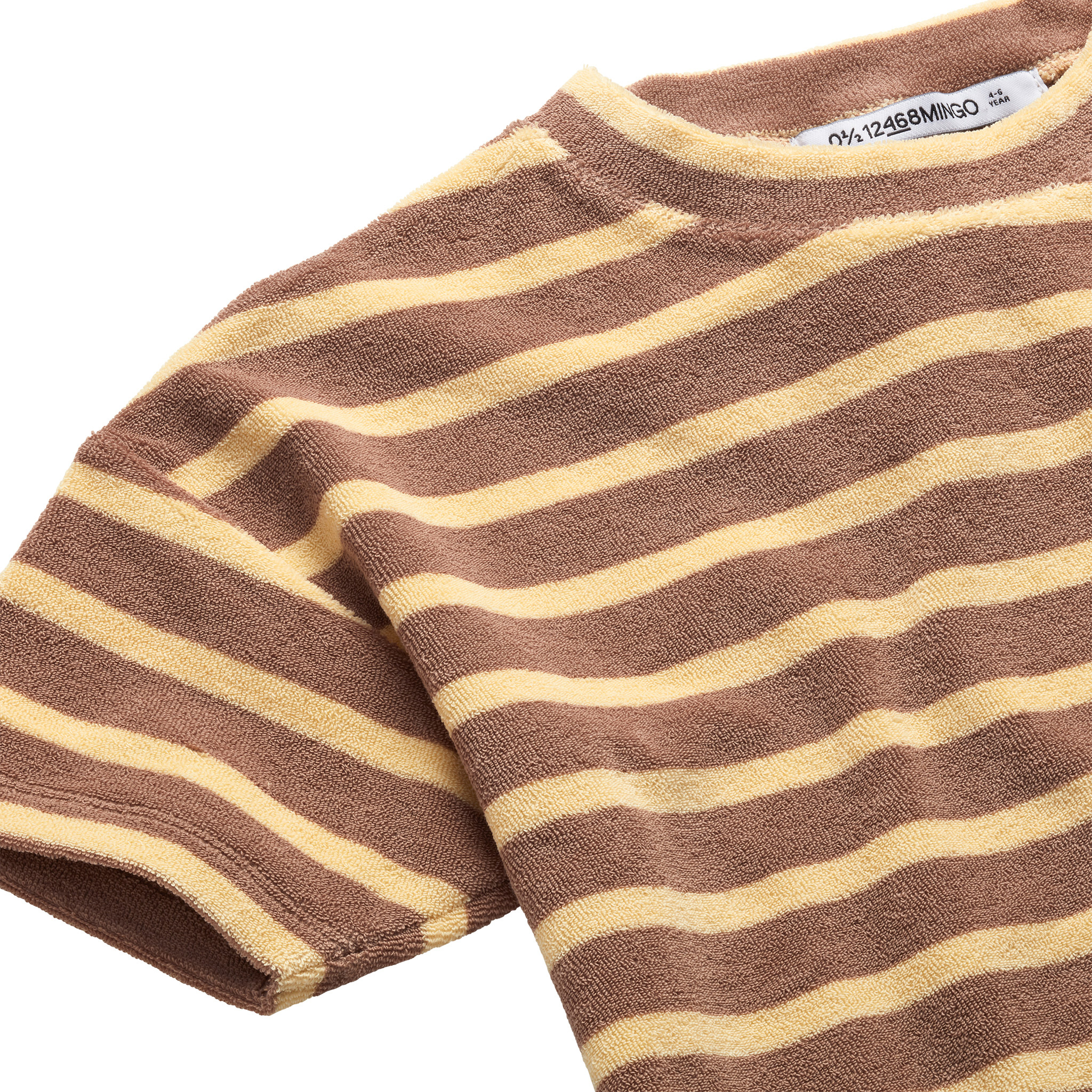T-Shirt Toweling Mushroom Stripes