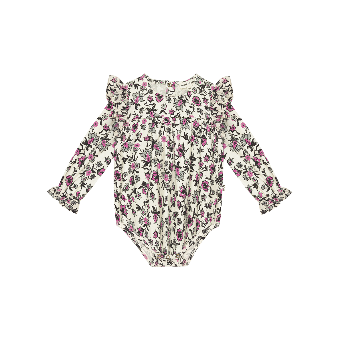 Girls Rompersuit (LS) Very Berry Flower