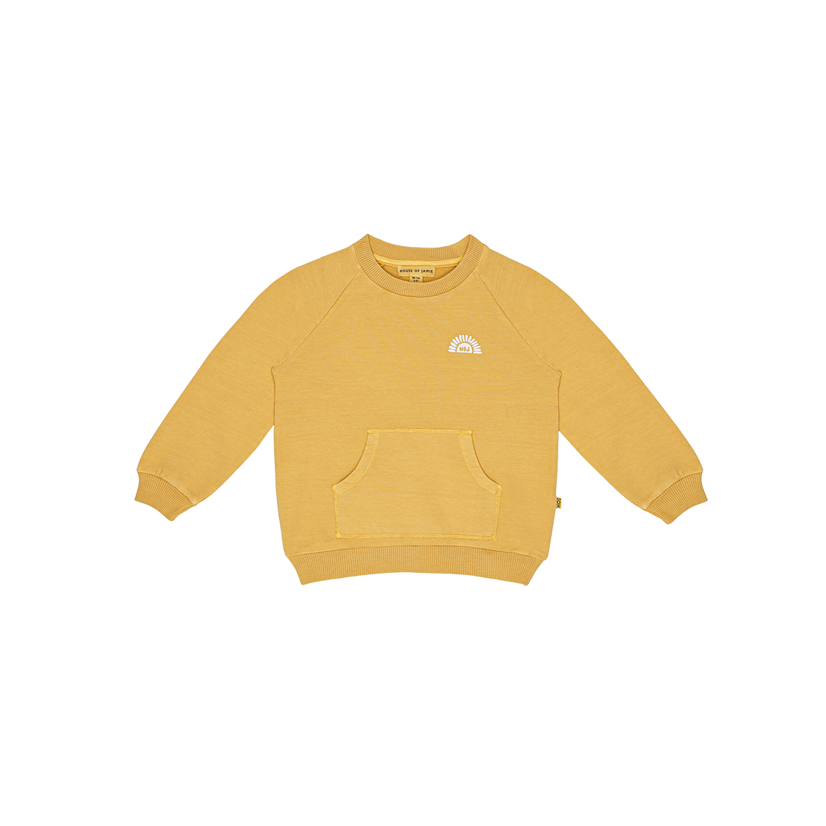 Relaxed Raglan Sweater Sunset Gold (Garment Dye)