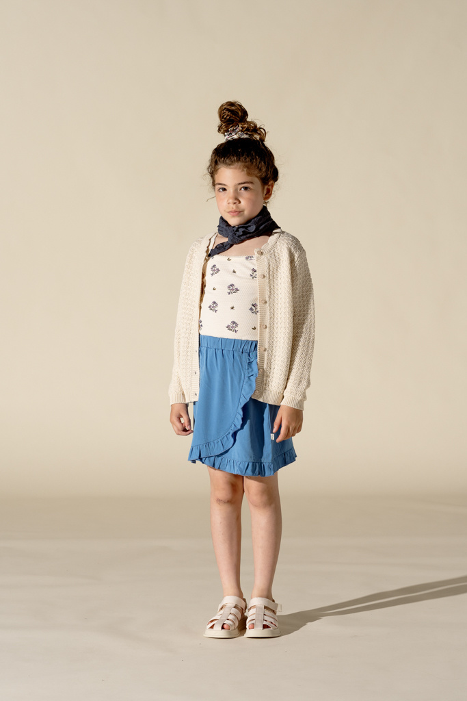 Knitted Girls Cardigan Marshmallow
