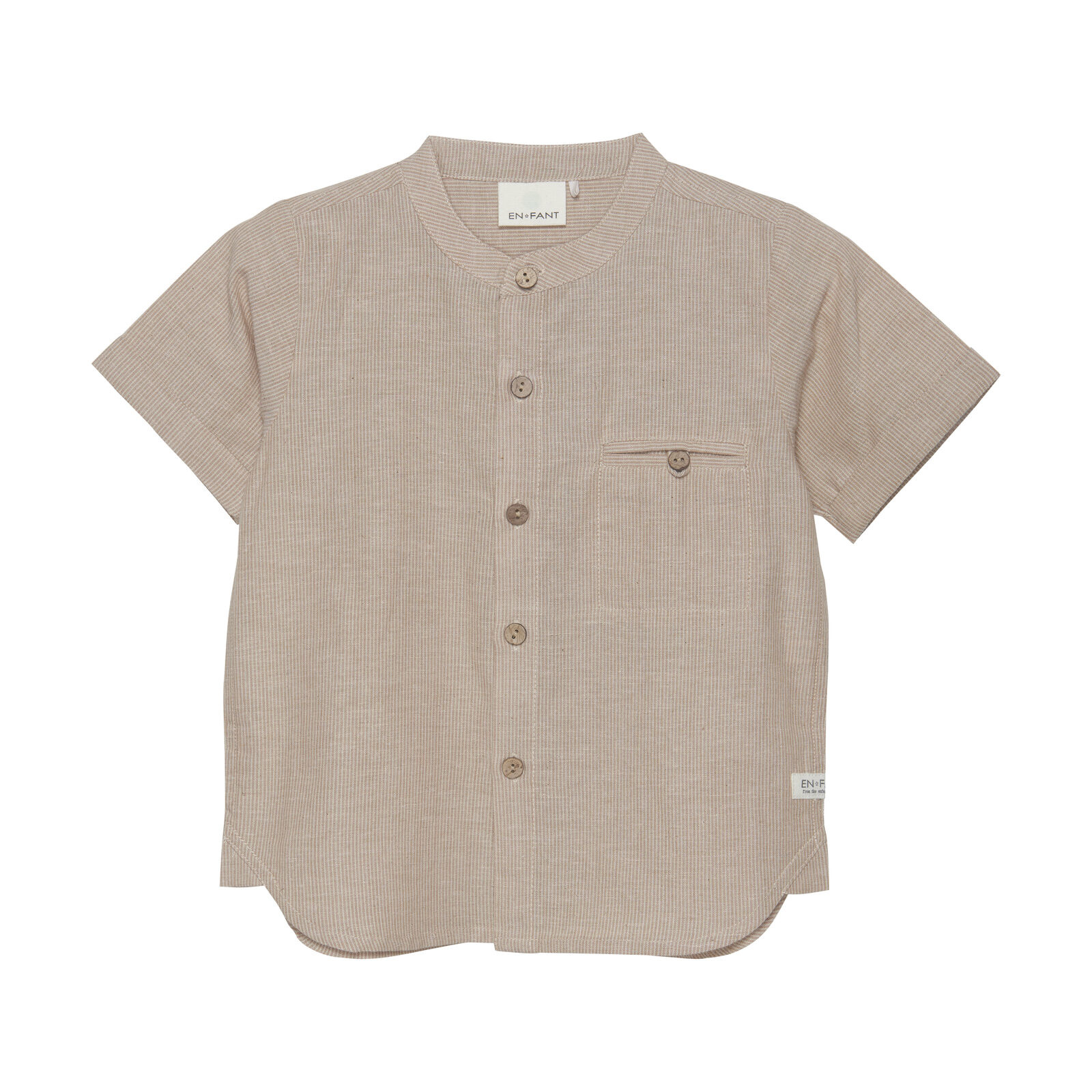 Shirt SS Woven Stripe Affogat