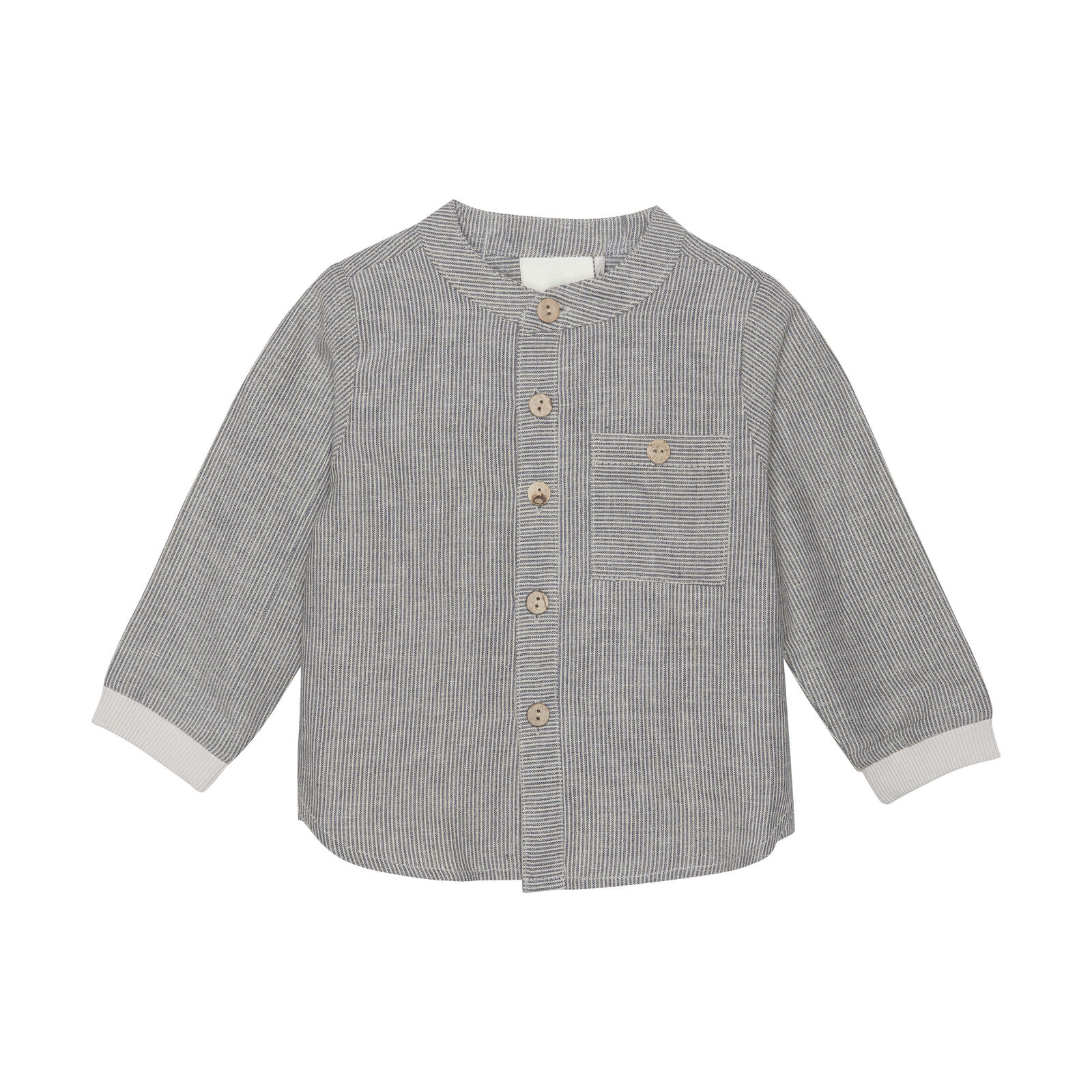 Shirt LS Woven Stripe India ink