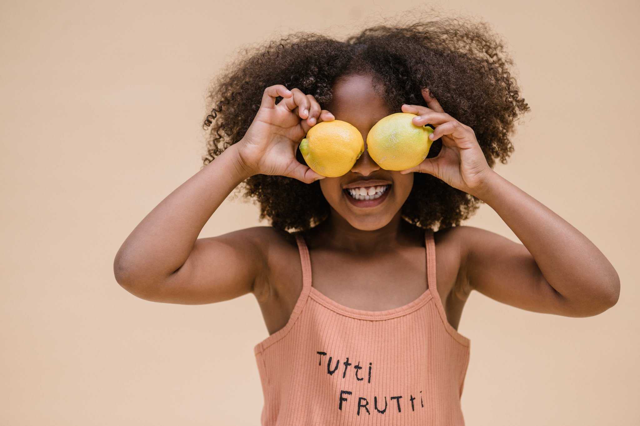 Strap rib top tutti frutti