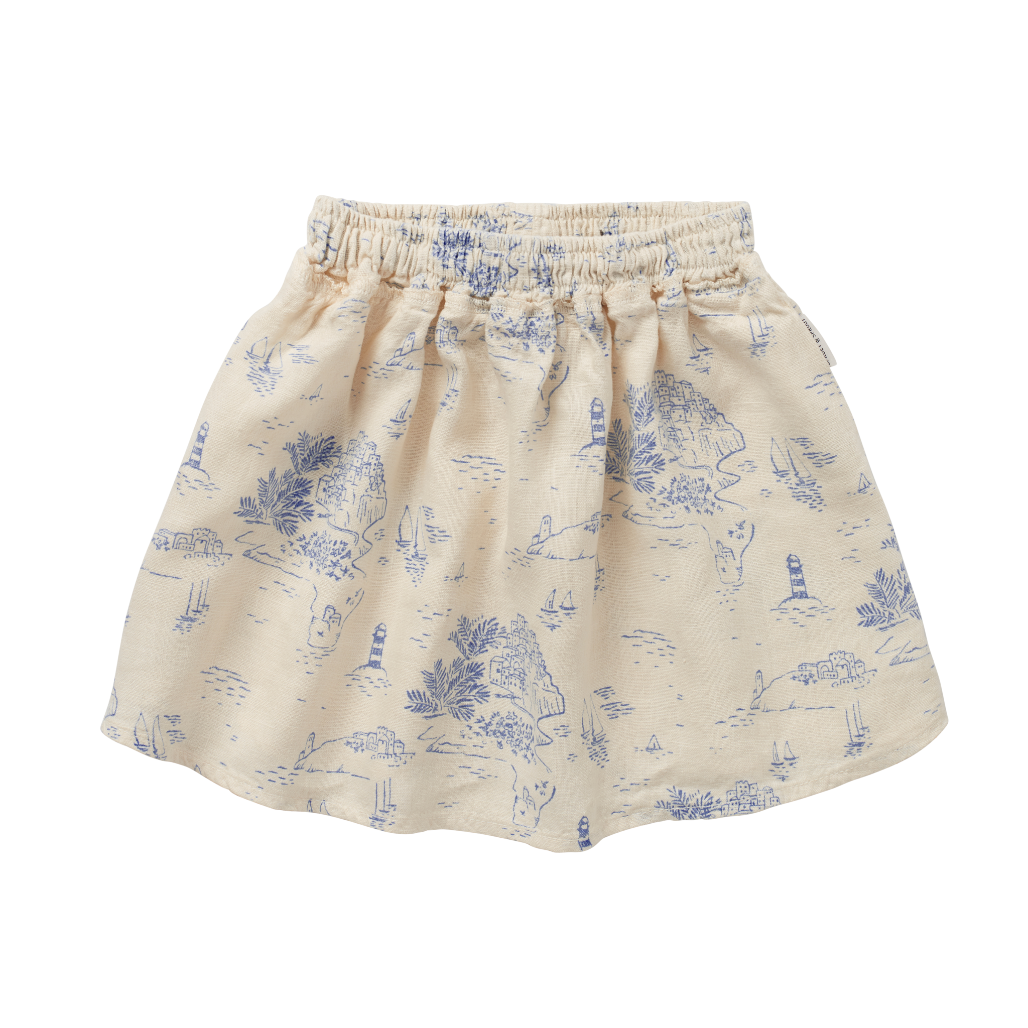 Skirt smock cinque terre print